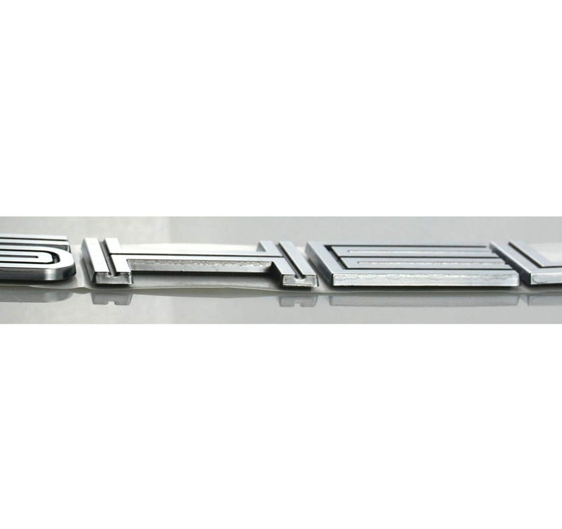 شيلبي شعار SHELBY Letter Emblem ملصق الصندوق الخلفي (كروم/أسود) - Image 3